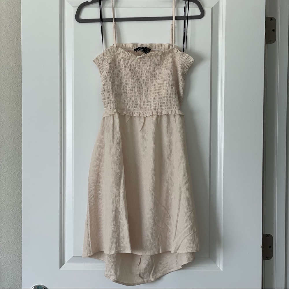 Forever 21 Smocked Cutout Mini Dress
